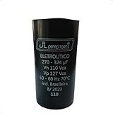 Capacitor Eletrolitico Partida 270-324uf 110v - JL Capacitores
