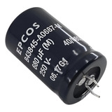 Capacitor Eletrolítico Radial 680uf 250v Epcos 2 Peças 