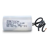 Capacitor Partida 50uf 250v 2 Fios Motor Portão Eletrônico