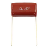 Capacitor Poliéster Metalizado 1uf 1m 250v lote 10 Peças 