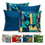 Capas De Almofada Decorativa 40x40 Para Sofá Kit Com 4