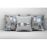 Capas De Almofadas Decorativas 45cmx45cm Decoração Infantil