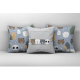 Capas De Almofadas Decorativas 45cmx45cm Decoração Infantil