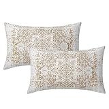 Capas De Almofadas Lombares étnicas Boêmias Marrom 30 5 X 50 Cm Carpete Boêmio Vintage Café Marrom Fronhas Pequenas Fronhas Decoração De Casa De Fazenda Para Sala De Estar Sofá Sofá Conjunto De 2