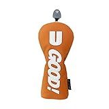 Capas De Cabeça De Golfe Para Tacos De Golfe Capas De Cabeça De Golfe Resistente A Arranhões Capa Protetora De Moda Durável Capa De Madeira De Golfe Laranja U