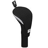 Capas De Cabeça Para Tacos De Golfe De Malha Leve Com Dentes Grandes Golf Fairway Wood Hybird Head Covers Para Tacos Taylormade Ping Anser Titleist -capa Para Motorista Preta-