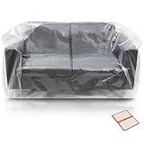 Capas De Plástico Para Móveis Capa De Sofá Resistente Para Assento De Amor Banco E Itens Grandes Bolsas Transparentes Para Renovação Embrulho Ou Armazenamento Bolsa Extra Grande Tamanho Aberto