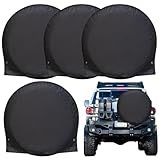 Capas Para Pneus-Jogo Com 4 Capas Para Rodas De Reboque - Cobertura UV Para Rodas De Caminhão RV
