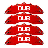 Capas Pinça Freio Kit 4 Peças 24cm Vermelha Branca Esportiva