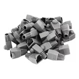 Capas Protetoras P conector Rj45 Utp Cat5 Cat6 Cinza Kit 100