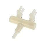 CAPASTEC Divisor De Ar De Plástico Divisor De Ar De 2 Saídas Para Tanque De Aquário 5 X 6 3 X 2 3 Cm Branco 
