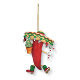 Cape Shore Chili Pepper Sombrero Holiday Christmas Tree Orna