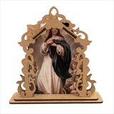 Capela Oratório De Madeira Imagem Nossa Senhora Da Conceição