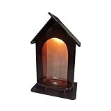 Capela Oratório Madeira 34cm Para Imagens Até 22cm Com Luz Bivolt