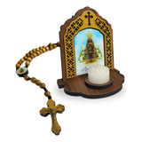 Capela Oratório Nossa Senhora Aparecida Com Vela E Terço