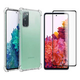 Capinha Capa Anti Impacto P Galaxy S20 Fe S20fe Pelicula Cor Transparente