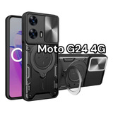 Capinha Capa Armadura Proteção Com Suporte Para Moto G24 4g