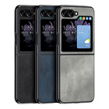 Capinha Capa Case Para Z Flip 5 Couro Película De Tela