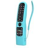 Capinha De Silicone Compatível Com Controle Remoto Tv LG Smart Magic Capa Protetora à Prova De Choque Compatível Com Controle Remoto LG MR23GN 2021 2024 Com Alça Compatível Com LG Remote Cover Azul 
