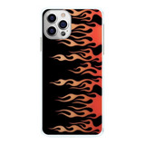 Capinha Fogo Lado Fundo Preto Chama Capa De Celular