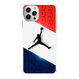 Capinha Jordan Cores Vermelho Branco E Azul Case Celular