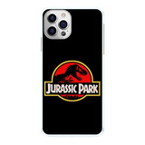 Capinha Jurassic Park Fundo Preto Símbolo Capa Celular