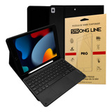 Capinha Para iPad 9 2021 Durável Teclado Touchpad Pelicula