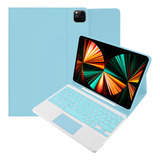 Capinha Para iPad Pro 12 9 2021 Teclado E Touchpad Colorido