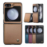 Capinha Para Z Flip 6 Aveludada Couro Luxo Case Premium