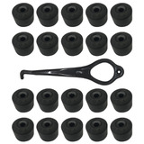 Capinha Parafuso Roda 20 Peças Fox Polo Golf Jetta Preto