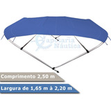 Capota Toldo Náutico Reforçado 4 Arcos 2 50m P Lancha