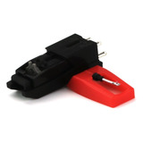 Capsula Ceramica C Agulha Sjn68 Sjn 68 Toca Disco Pick Up Cor Vermelho Nt