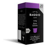 Cápsula De Café Baggio Extra Intenso Compatível Nespresso Com 20 Cápsulas