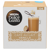 Cápsula De Café Dolce Gusto   Café Au Lait Vanilla   10 Unidades