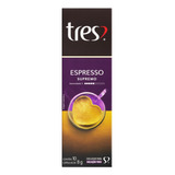 Cápsula De Café Espresso Supremo 10 Cápsulas Tres 3 Corações