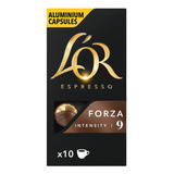 Cápsulas De Café Espresso Forza Intensidade 9 10 Unidades L or