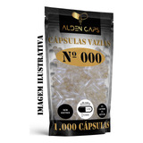 Cápsulas Vazias De Gelatina Incolor N 000 Lote Com 1 000
