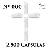 Cápsulas Vazias De Gelatina Incolor N 000 Lote Com 2 500