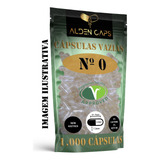 Cápsulas Vazias Veganas Incolor N 0 Lote Com 1 000