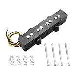 Captador De Baixo De Cerâmica Aberta De 95 Mm Com 4 Cordas Jazz Bass Bridge Pickup Para Baixo Elétrico Estilo JB Com Mola De Parafuso Preto