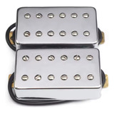 Captador Humbucker Ceramico Cromado O Par Polo Duplo