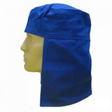 Capuz De Soldador Touca Árabe De Brim Azul Proteção Ao Sol
