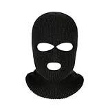 Capuz Ninja Balaclava Preta 3 Furos Para Motoqueiros Ciclistas