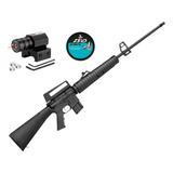 Carabina De Pressão Rossi M 16 R 5 5mm Gás Ram Mira Laser