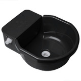 Caramelus Pet Bebedouro Cocho Cachorros Grande 7l Com Boia Cavalo Boi Porcos Preto