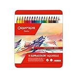 Caran D Ache Lápis De Cor Aquarelável Supracolor 18 Cores 18 Cores