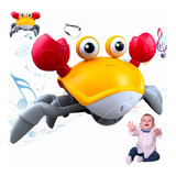 Caranguejo Brinquedo Interativo Sensor Música Luz Ninho Boy