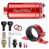 CarBole Bomba De Combustível Externa Em Linha De 12 V 300 LPH Bomba Elétrica Universal De Alto Fluxo Com Braçadeira De Suporte De Montagem