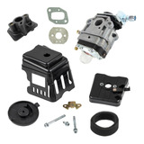 Carburador Brida Filtro Ar Junta Roçadeira Garthen Cg450
