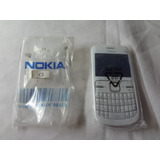 Carcaça Completa Nokia C3 Branco E Prata Unidade L53